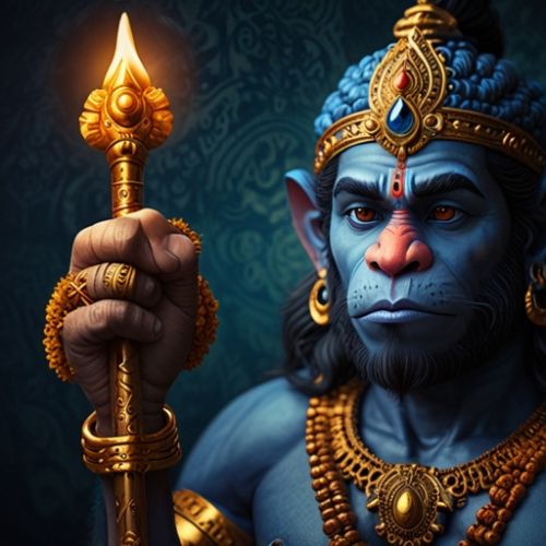 Hanuman DP – A devotional profile picture representing strength, faith, and devotion