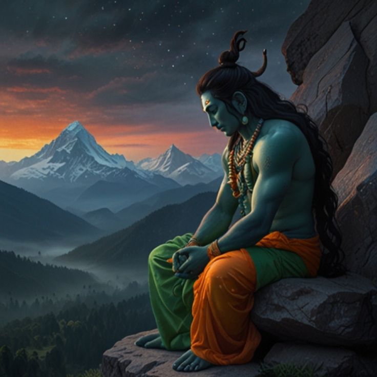 A beautiful and artistic depiction of Lord Shiva and Goddess Parvati, symbolizing divine love and spiritual connection.