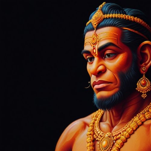 Hanuman DP – A devotional profile picture representing strength, faith, and devotion