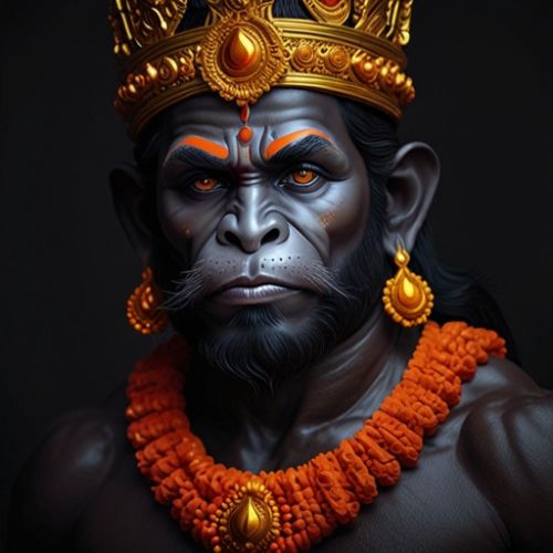 Hanuman DP – A devotional profile picture representing strength, faith, and devotion