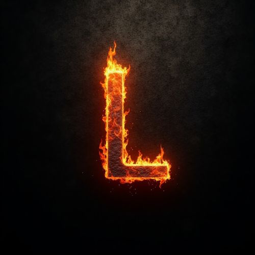 3D gold L letter DP with crown effect