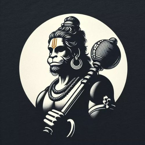 Hanuman DP – A devotional profile picture representing strength, faith, and devotion