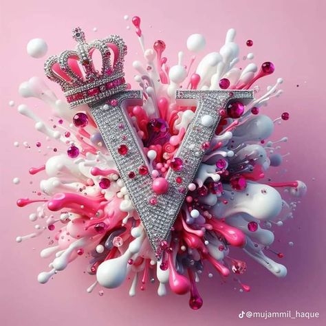 Stylish Letter V DP for profile picture - free download.