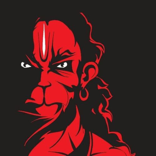 Hanuman DP – A devotional profile picture representing strength, faith, and devotion