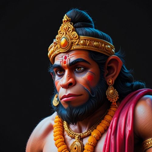 Hanuman DP – A devotional profile picture representing strength, faith, and devotion