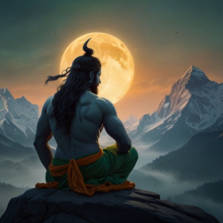 A beautiful and artistic depiction of Lord Shiva and Goddess Parvati, symbolizing divine love and spiritual connection.