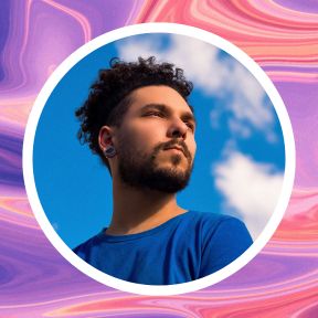 Abstract Gradient Business Linktree Profile Image