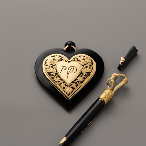 P Name DP In ProProfileDP_ A soft heart-shaped black heart write p with pen