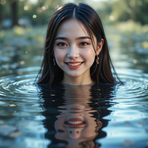 Smile DP PRoProfileDP_ Reflection Smile 💧😊_ A smile captured in water reflection for a magical effect