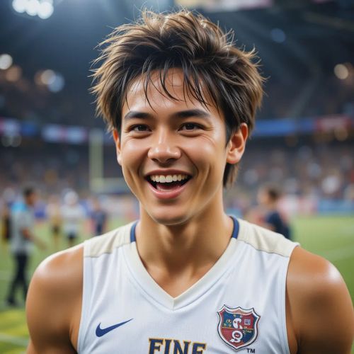 Smile DP PRoProfileDP_ Sporty Smile 🏅😊_ A person smiling after a victorious game, with energy and pride