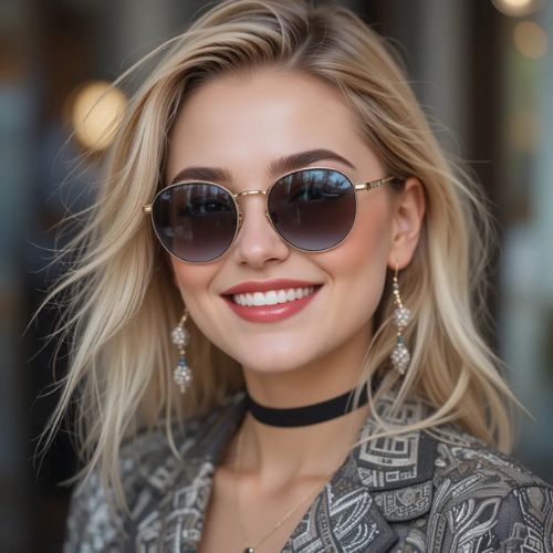 Smile DP PRoProfileDP_ Stylish Smile 🕶️😊_ A trendy smile with chic fashion elements