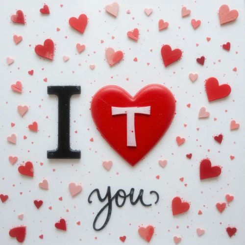 T DP Name ProProfileDP_A bold _I ♥ T_ design, where _T_ is inside a bright red heart