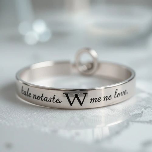 W Name DP ProProFileDP_ A bracelet or ring with a _W_ engraved, styled romantically to match the theme of love and loyalty