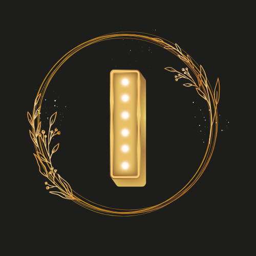 lightning with gold frame