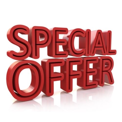 3D text reading Special Offer on a white background, emphasizing a promotional message