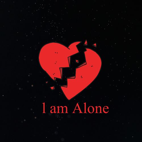 A solitary figure stands against a minimalist background, conveying a sense of loneliness