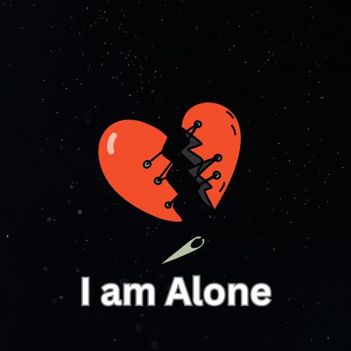 A solitary figure stands against a minimalist background