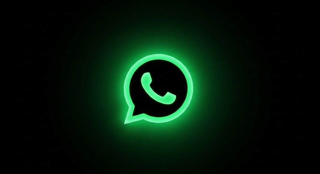 Green WhatsApp logo featuring a speech bubble and phone icon