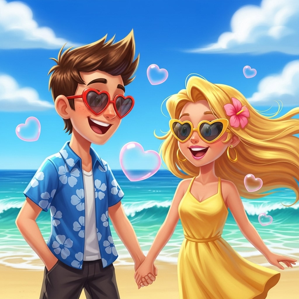 A colorful rainbow umbrella designed by Jessica