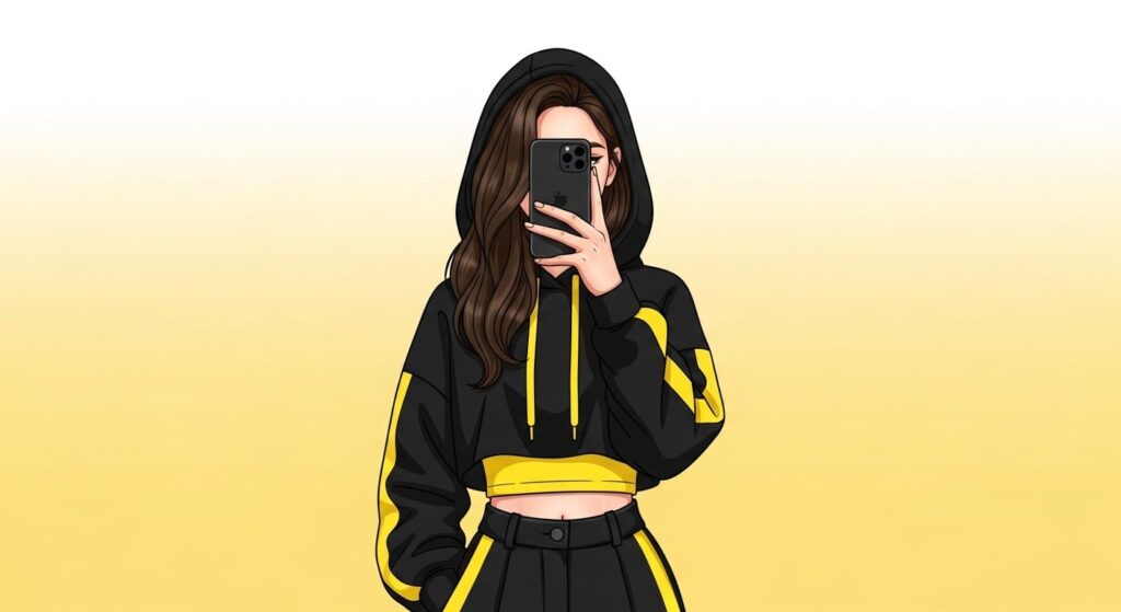 Anime girl with pink hair and heart-shaped eyes