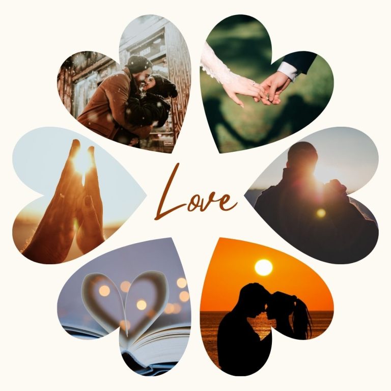 Beige Minimalism Love Photo Collage Instagram Post