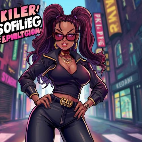 Exhibition titled Killer Sofie showcasing Sofie's artistic works and installations