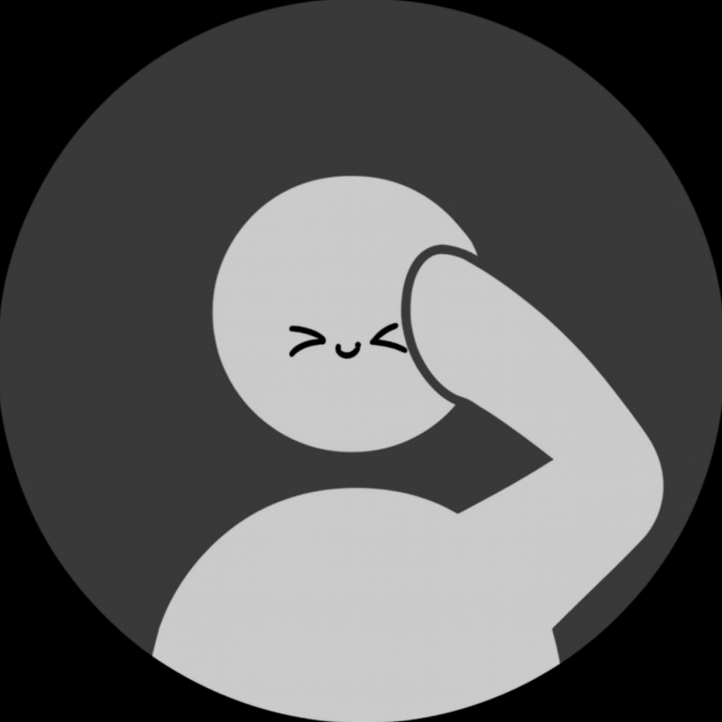 A black and white image of a person resting their hand on their face