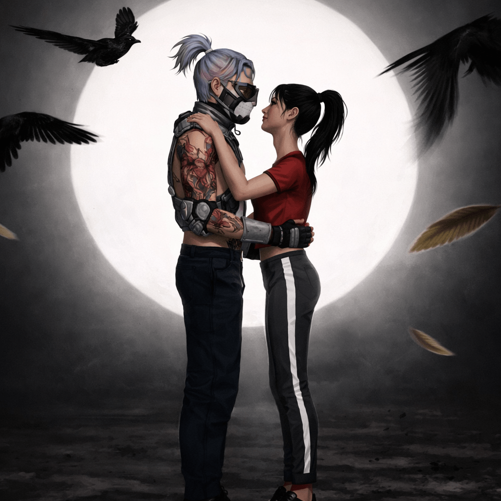 A man and woman standing side by side